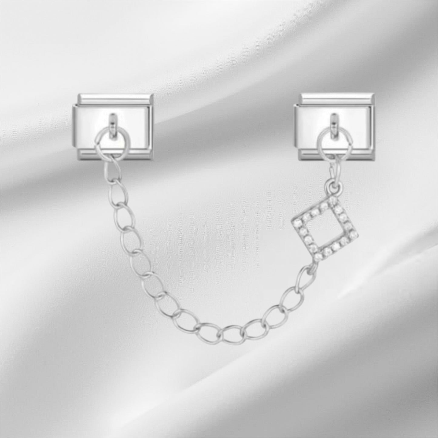 Crystal Frame Link silver