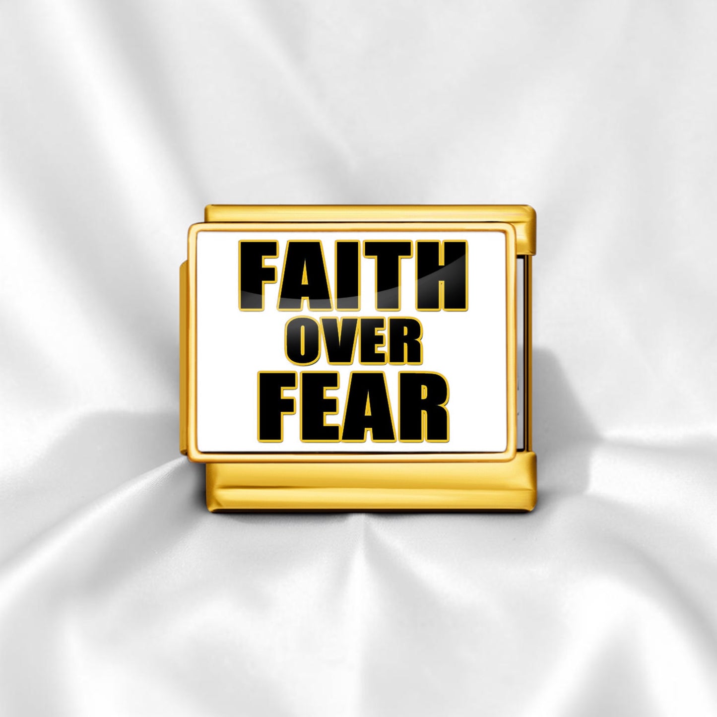 Faith over fear gold