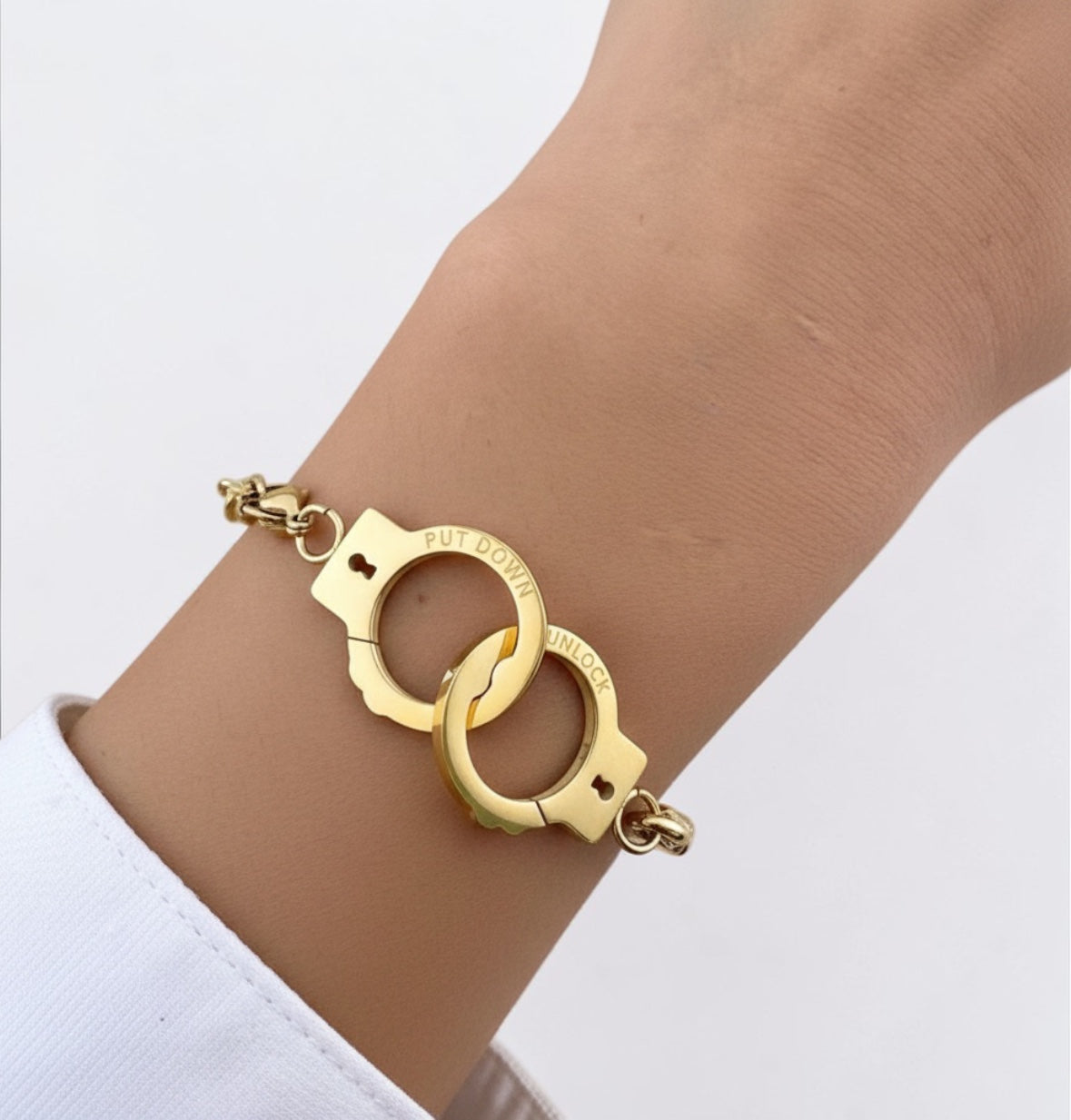 Handcuff Gold Bracelet