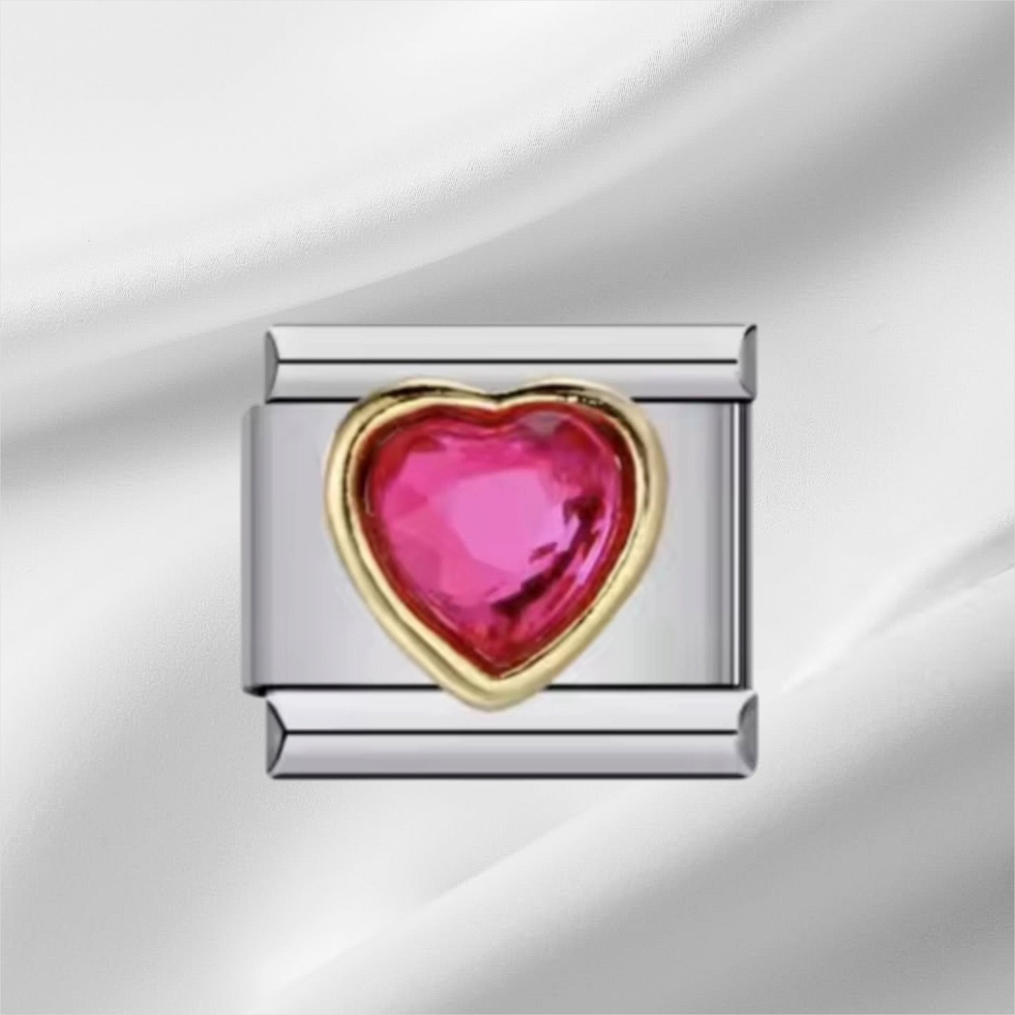 Pink Heart silver
