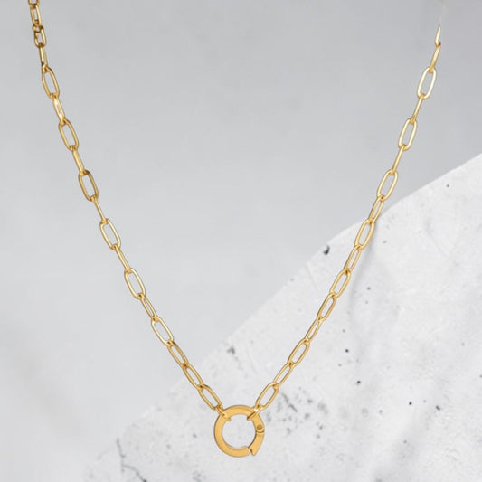 Paperclip Charm Necklace
