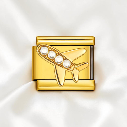 Jet plane gold