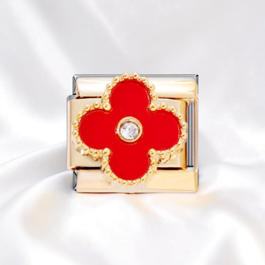 Emerald red gold